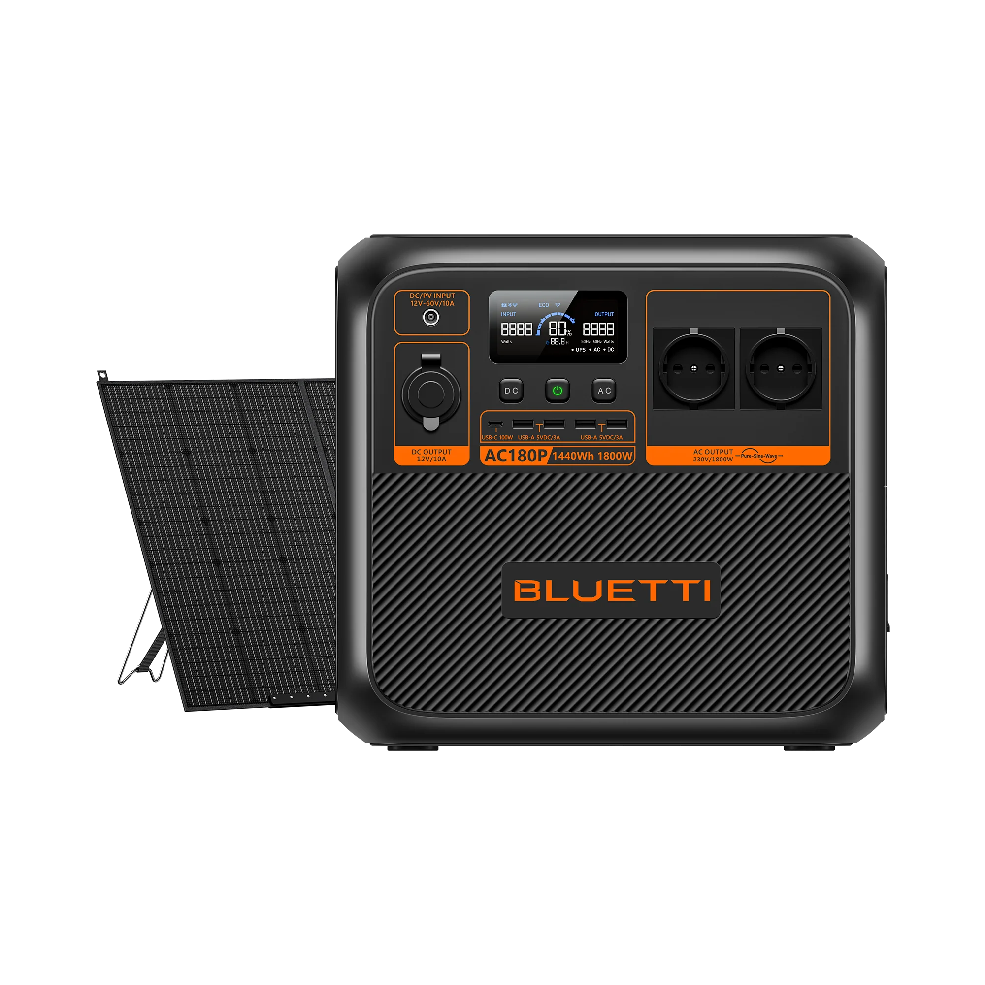 BLUETTI AC180P Estação de Energia Solar Portátil | 1.800 W 1.440 Wh - Image 12