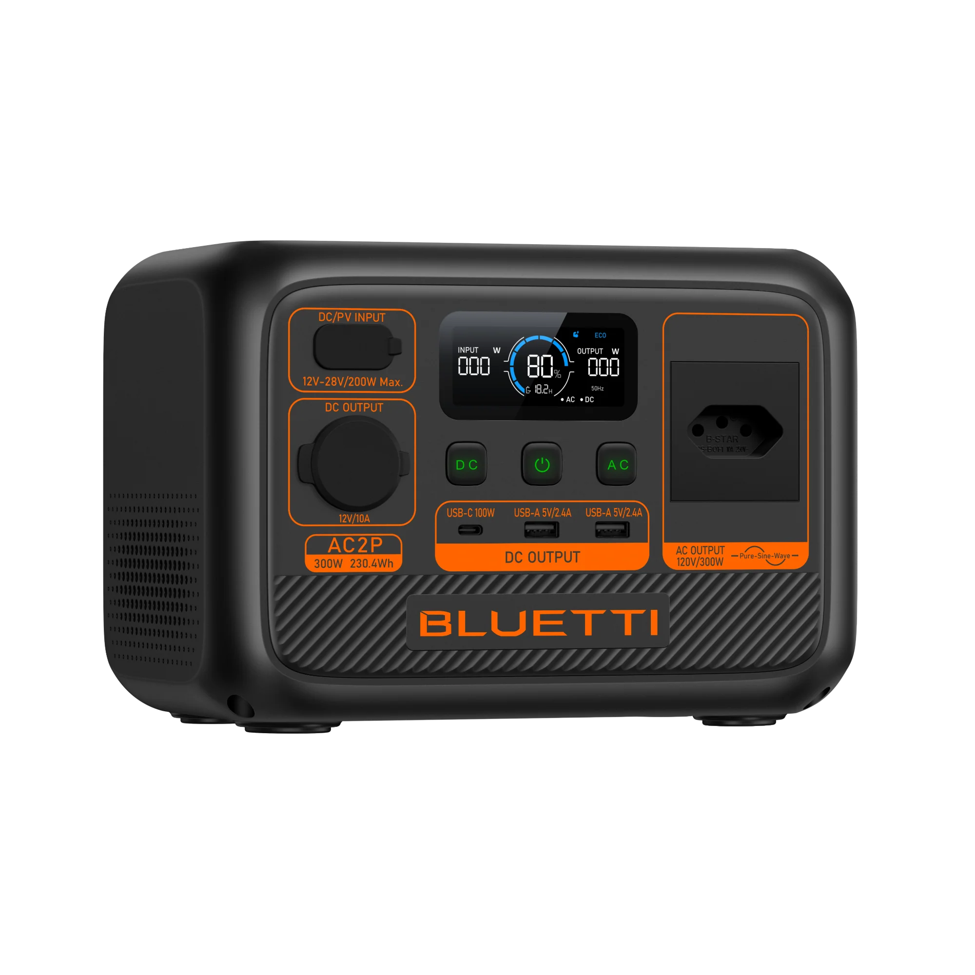 BLUETTI AC2P Estação de Energia Portátil | 300 W 230,4 Wh - Image 3