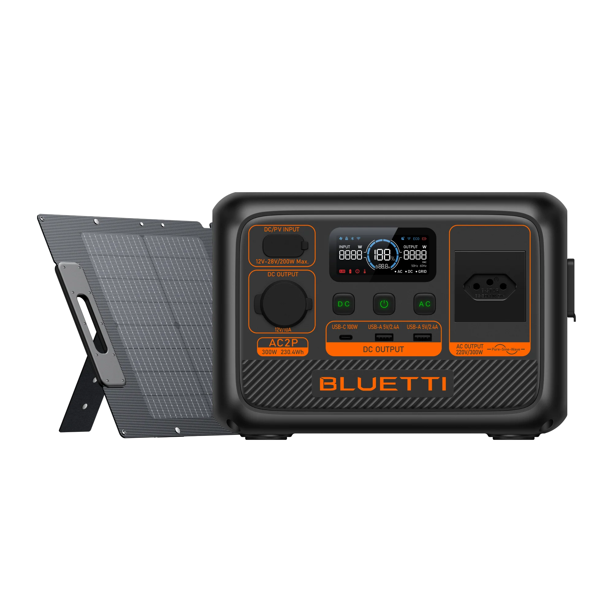 BLUETTI AC2P Estação de Energia Portátil | 300 W 230,4 Wh - Image 9