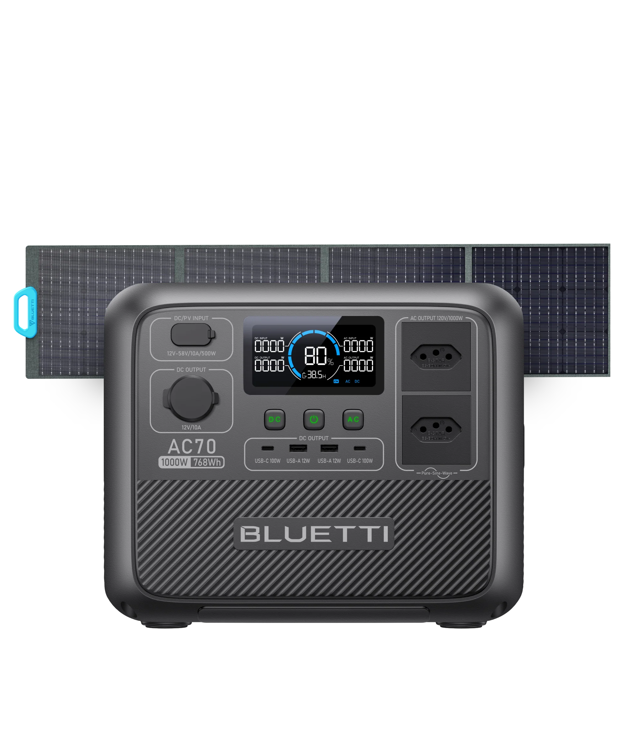 BLUETTI AC70 Estação de Energia Portátil | 1000 W 768 Wh - Image 13