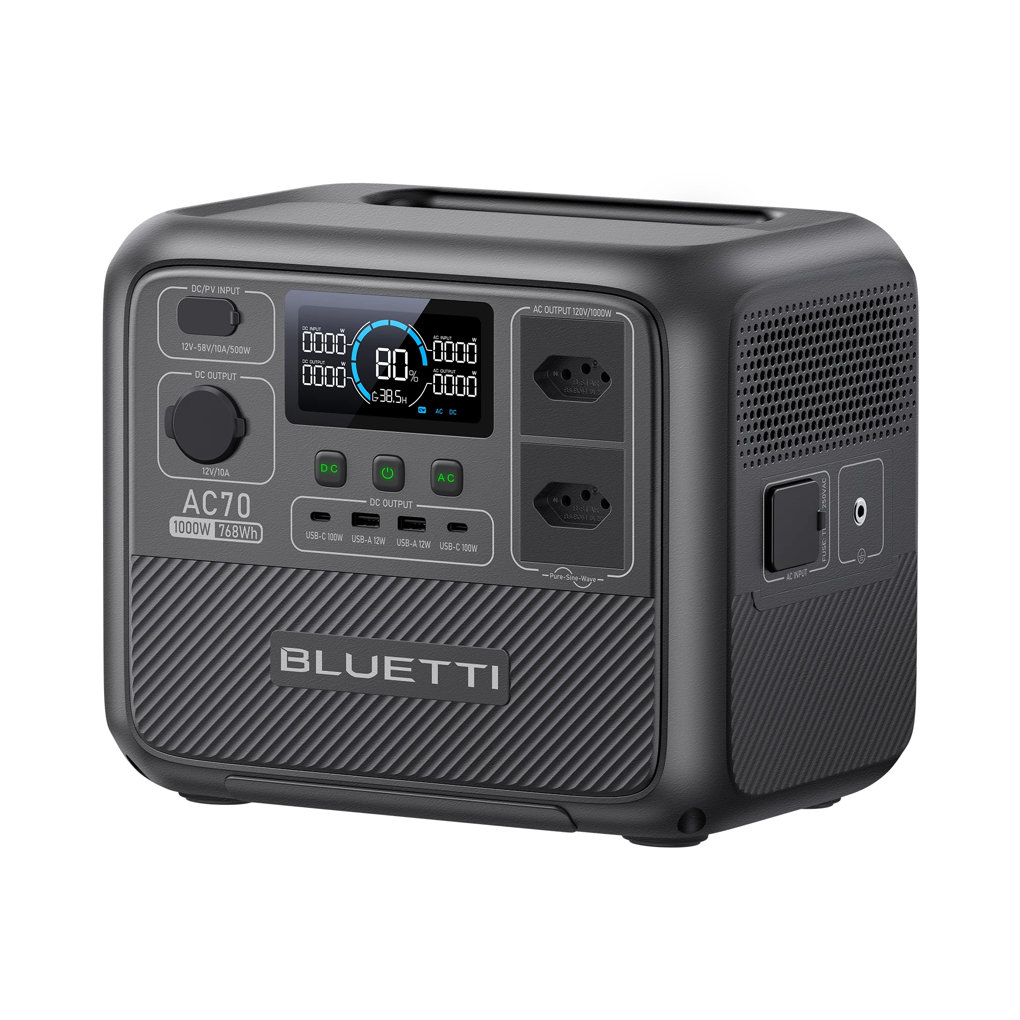 BLUETTI AC70 Estação de Energia Portátil | 1000 W 768 Wh - Image 9