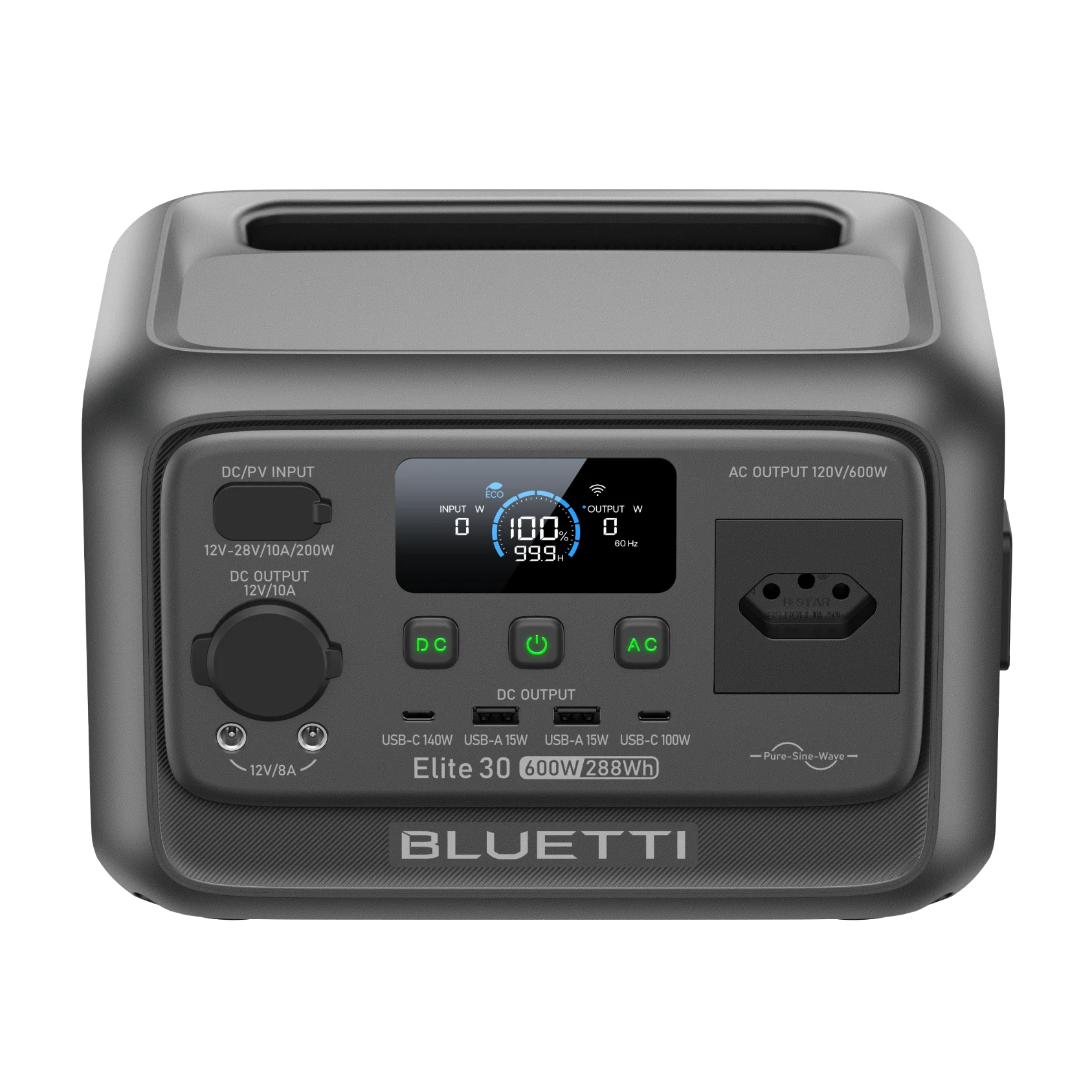 BLUETTI Elite 30 V2 Estação de Energia Portátil | 600 W 288 Wh - Image 3