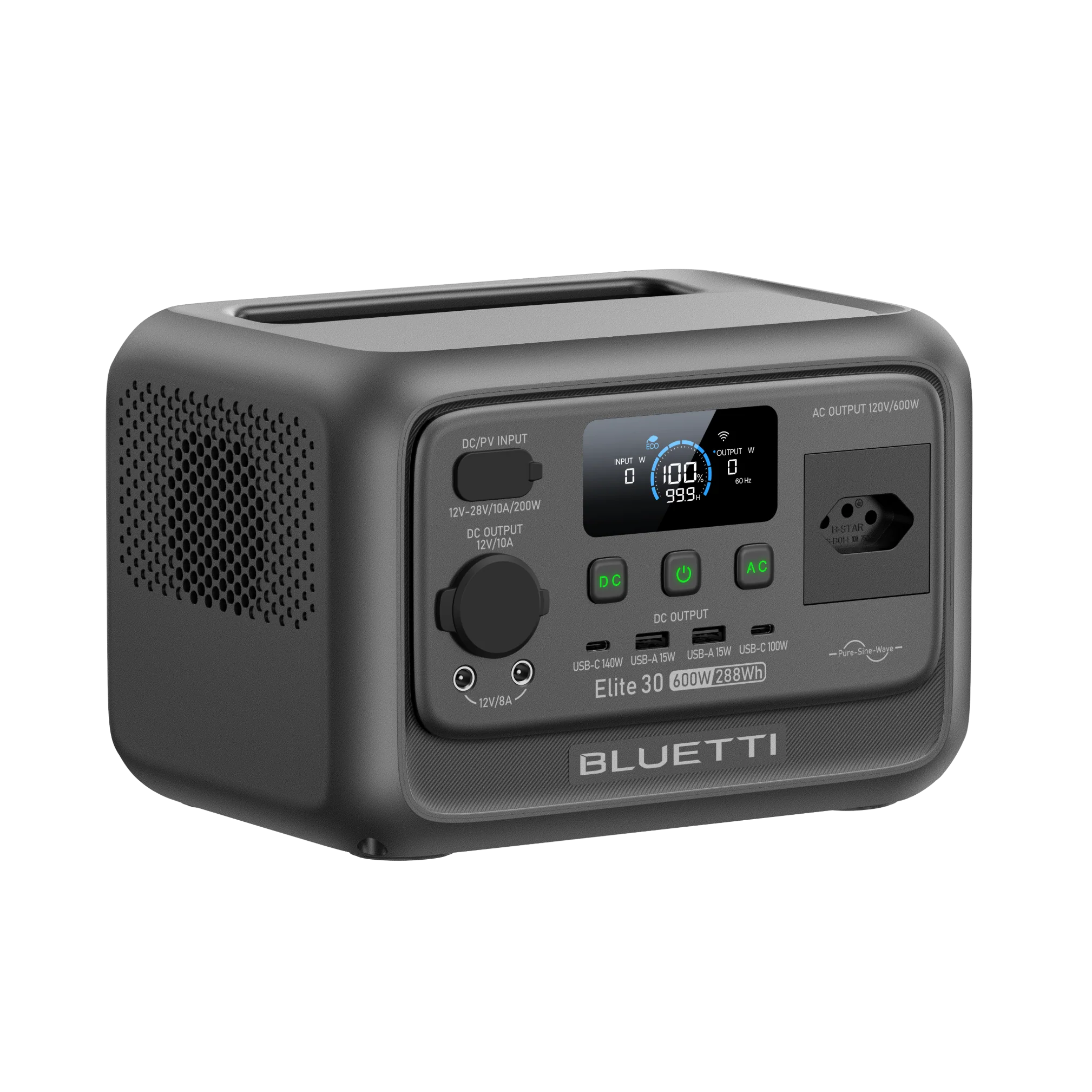 BLUETTI Elite 30 V2 Estação de Energia Portátil | 600 W 288 Wh - Image 4